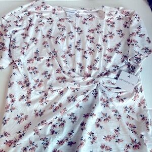 NWT Liz Claiborne XXL side gathered blouse